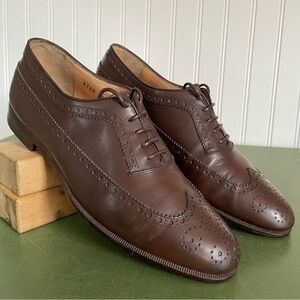 Ferragamo Men's Brogues/Oxfords in Chestnut Leather *Italy*